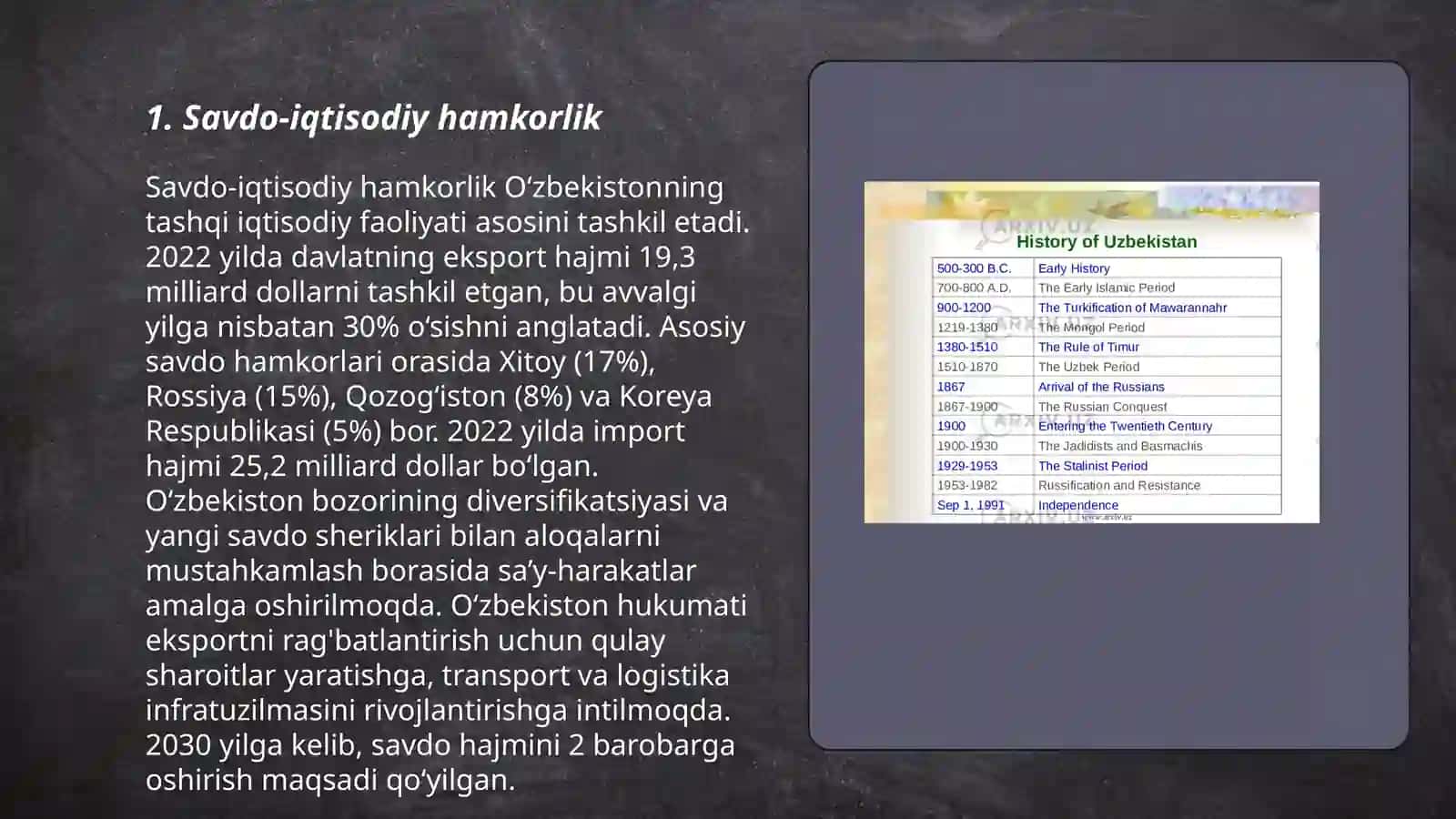 Savdo-iqtisodiy hamkorlik 3