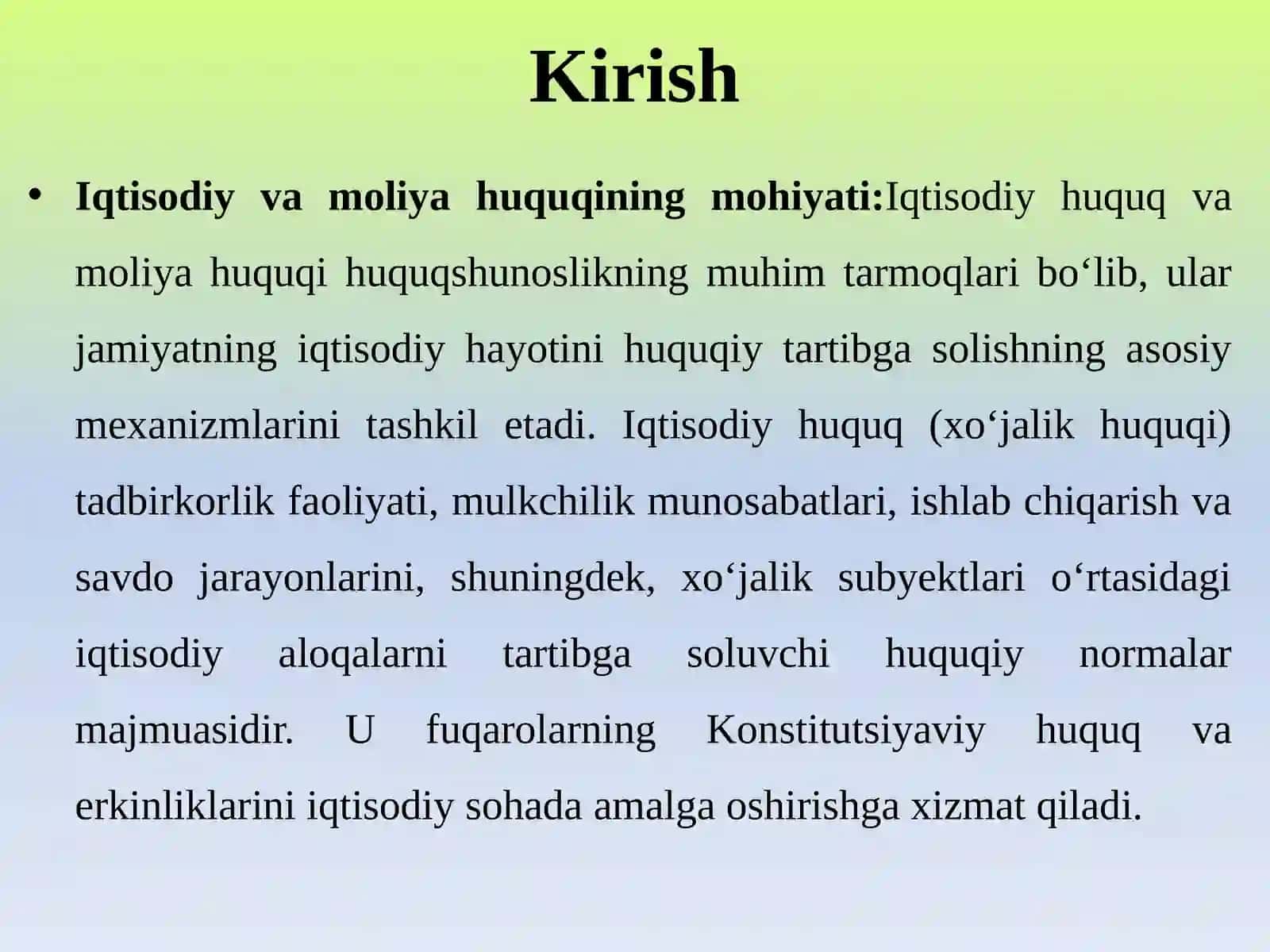 IQTISODIY VA MOLIYA HUQUQI NORMALARINING TUZILISHI 3