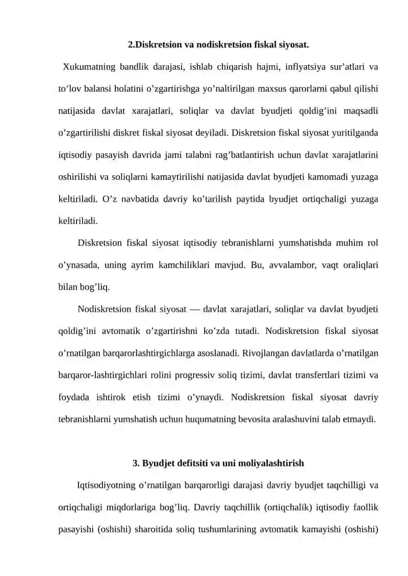 Byudjet-soliq siyosati 3