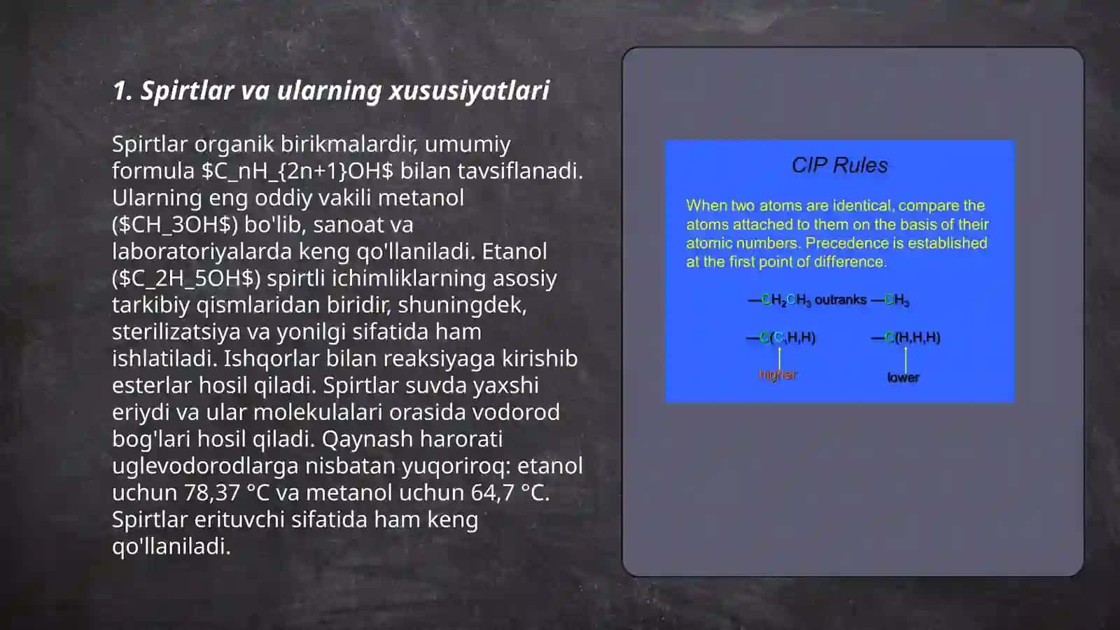 Spirtlar, aldegidlar, ketonlar mavzusida tajribalarni organish 3