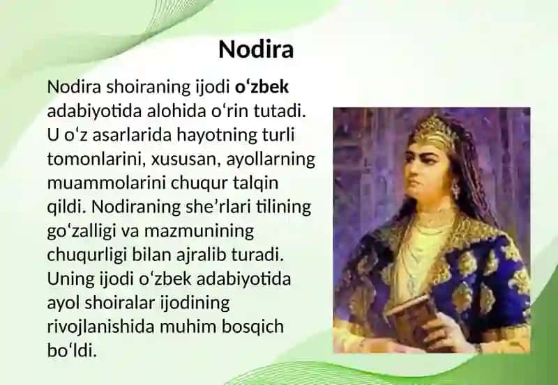 Oʻzbek adabiyotida ayol shoiralarning ijodining oʻrni 3
