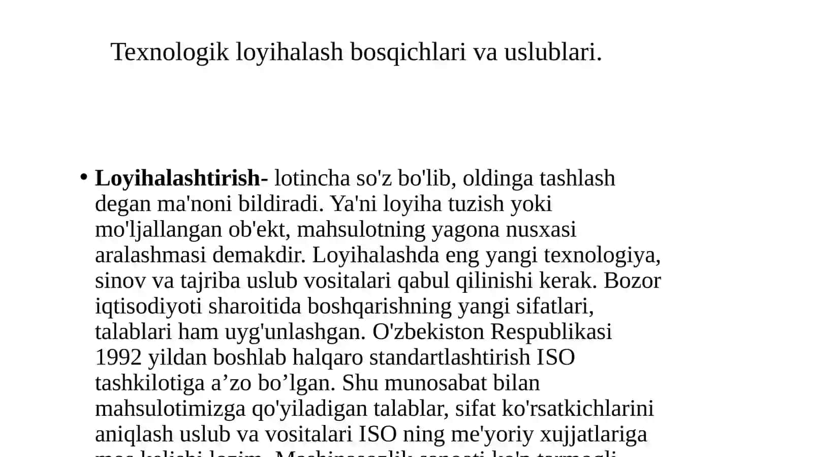 Texnalogik jarayonlarni avtomatlashtirilgan loyihalash asoslari 3