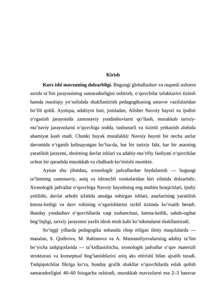 Navoiy hayoti va ijodini o‘rganishda xronologik jadvallardan foydalanish 3