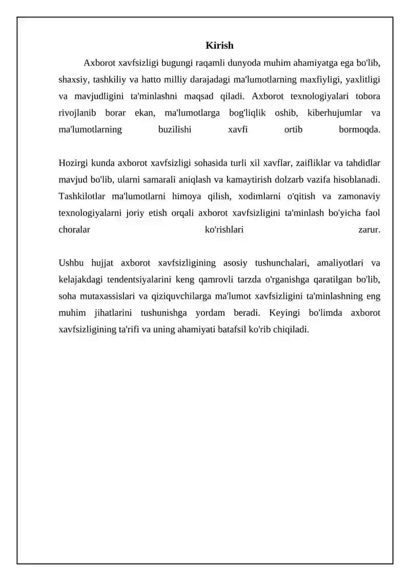Axborot xavfsizligi 3