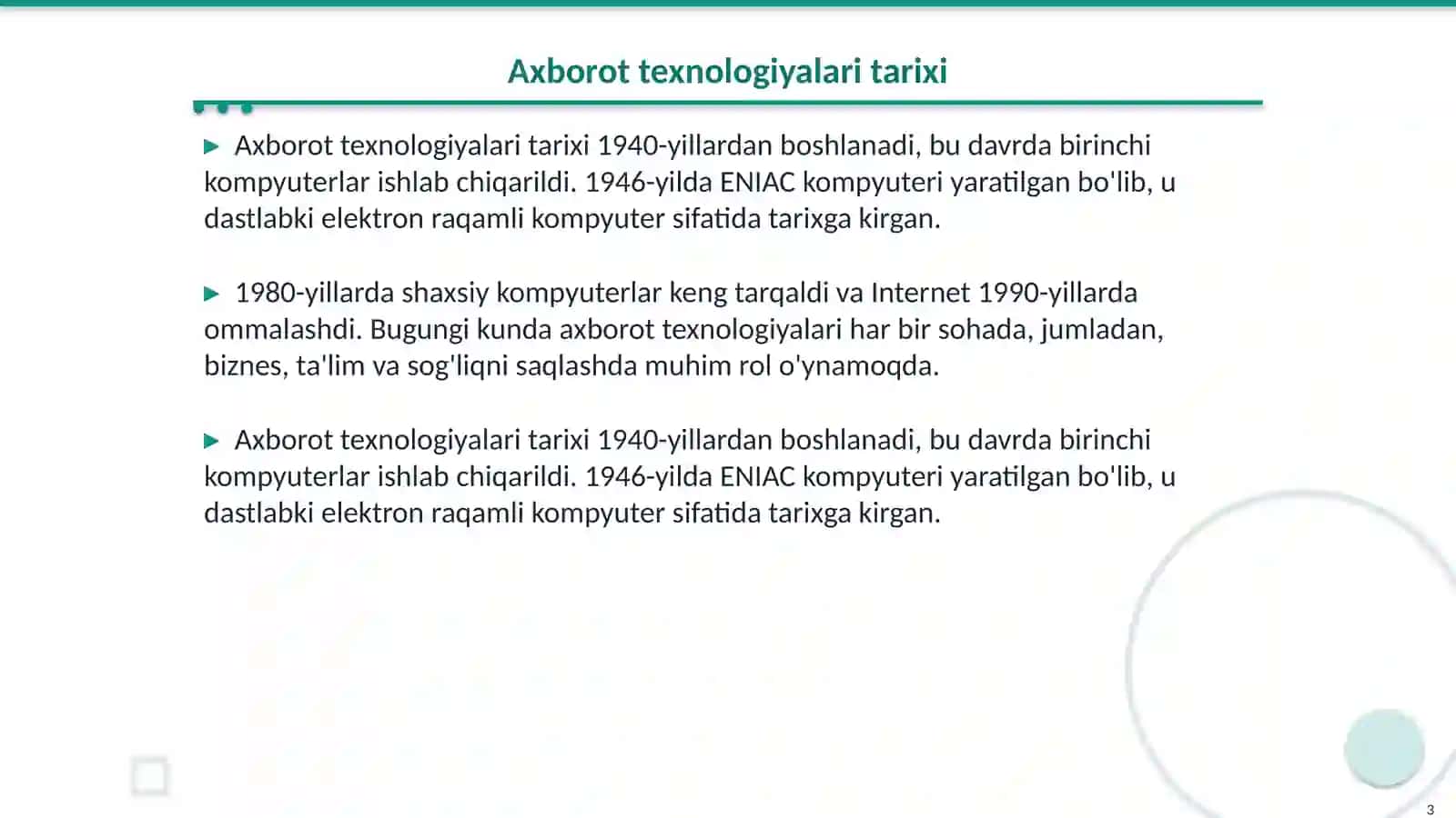 axbarot texnalogiyalari 3