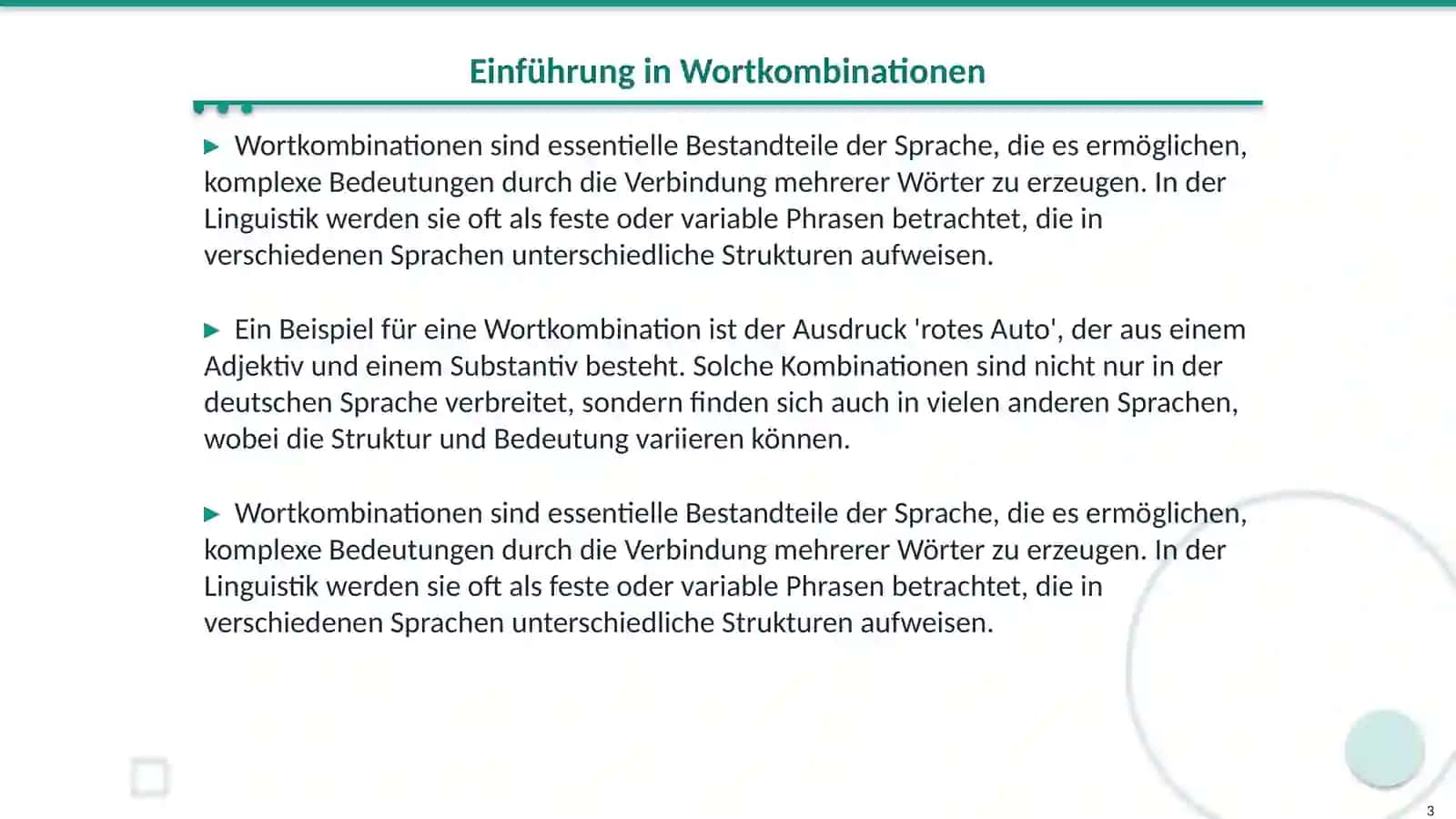 Besonderheiten von Wortkombinationen in den vergliechenen sprachen 3