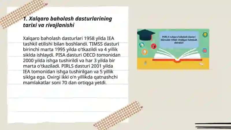 Xalqaro baholash dasturlari 3