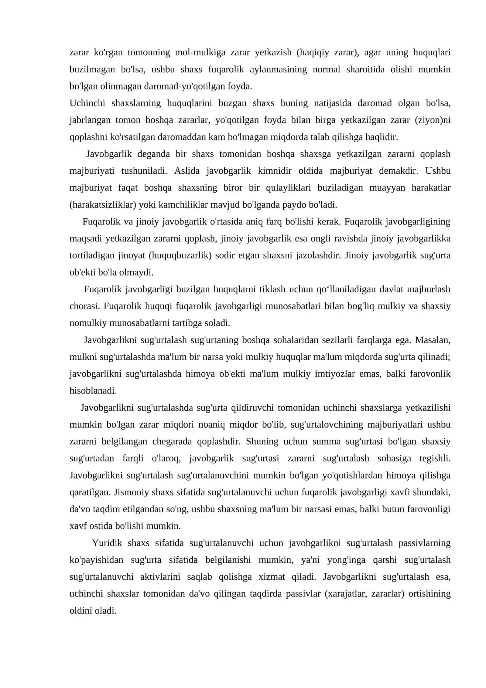 Umumiy fuqarolik javobgarligini sug`urtalash 3