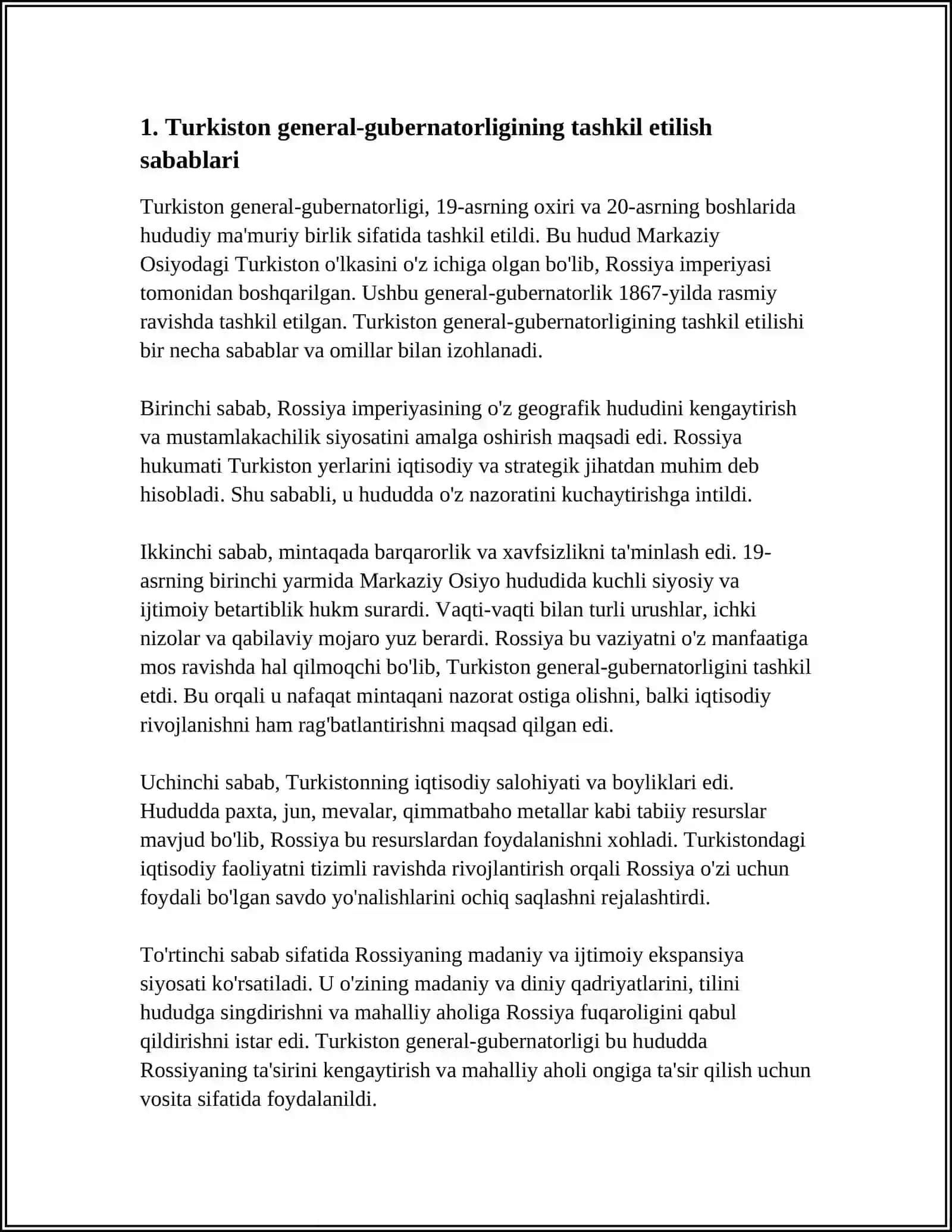 TURKISTON GENERAL GUBERNATORLIGINING TASHKIL ETILISHI 3