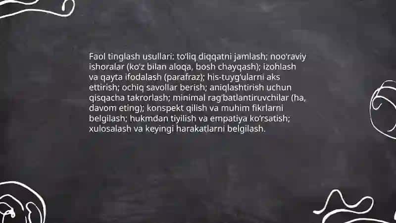 Muloqotda tinglash va sukut madaniyati 3