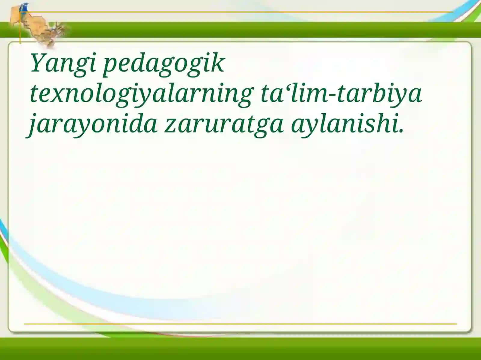 Pedagogik innovatsiyalar va ularning ta'lim jarayoniga qo‘llashda o‘qituvchining roli 3