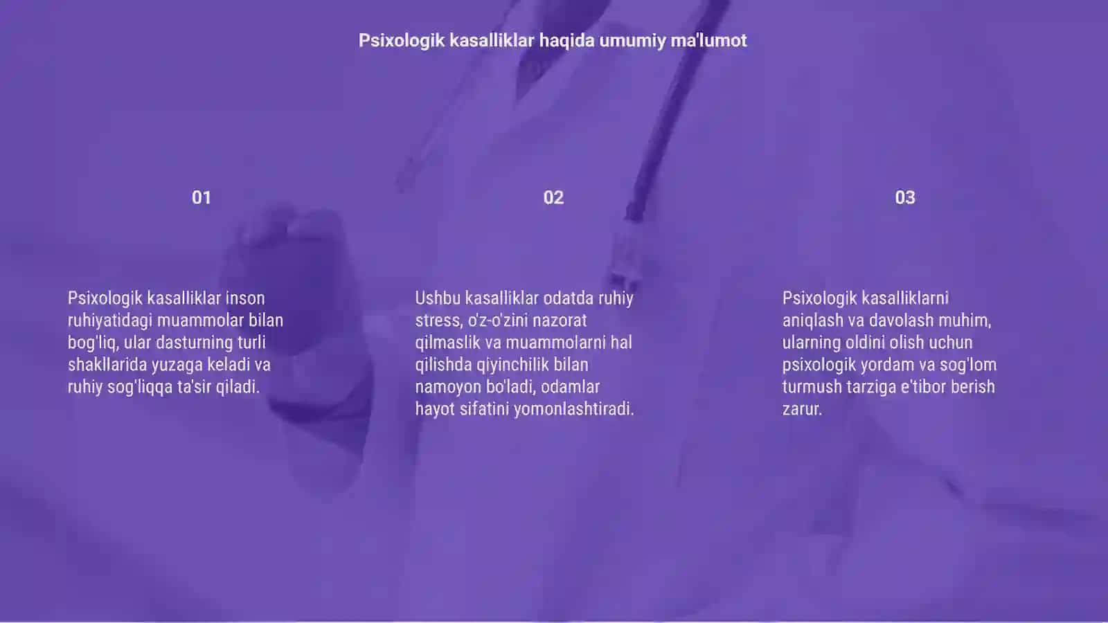 Psixologik kasalliklar 3