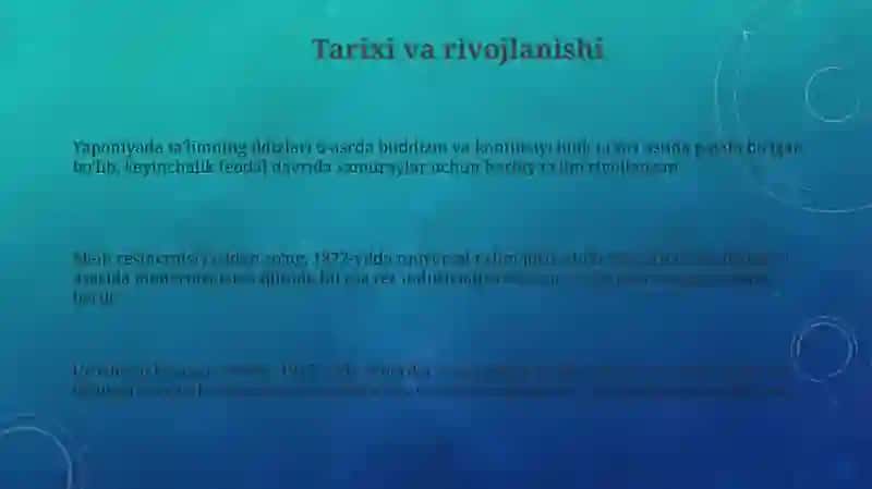 Yaponiya taʼlim tizimining xususiyatlari va undagi muammolar 3