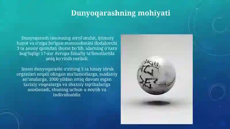 Dunyoqarashning mohiyati 3