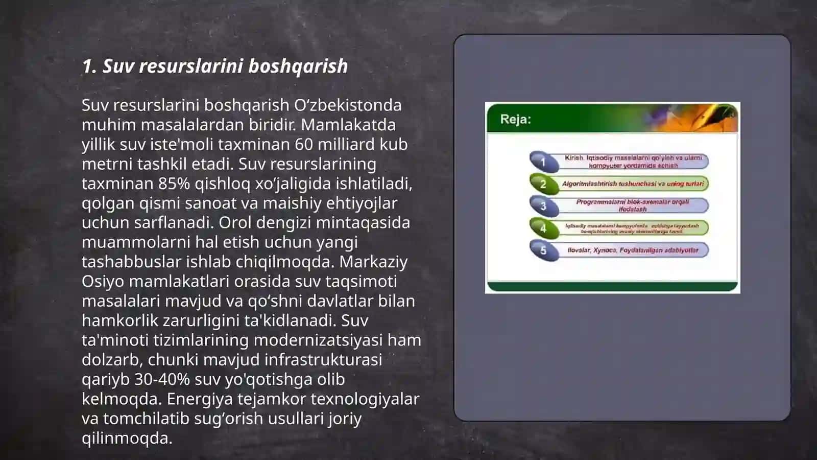 Suv Resurslarini Boshqarish 3