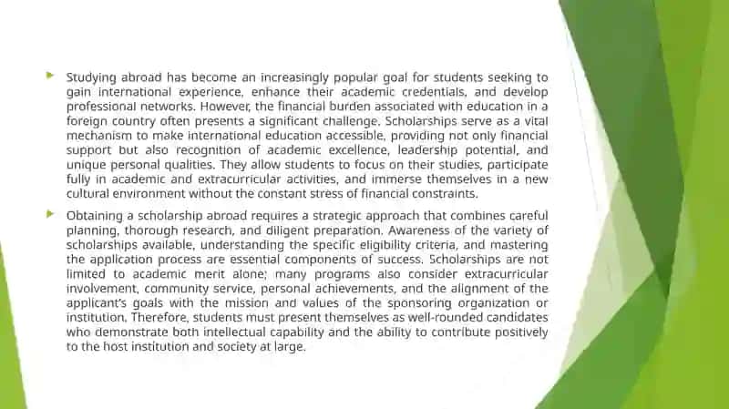 How to get a scholarship abroad 3