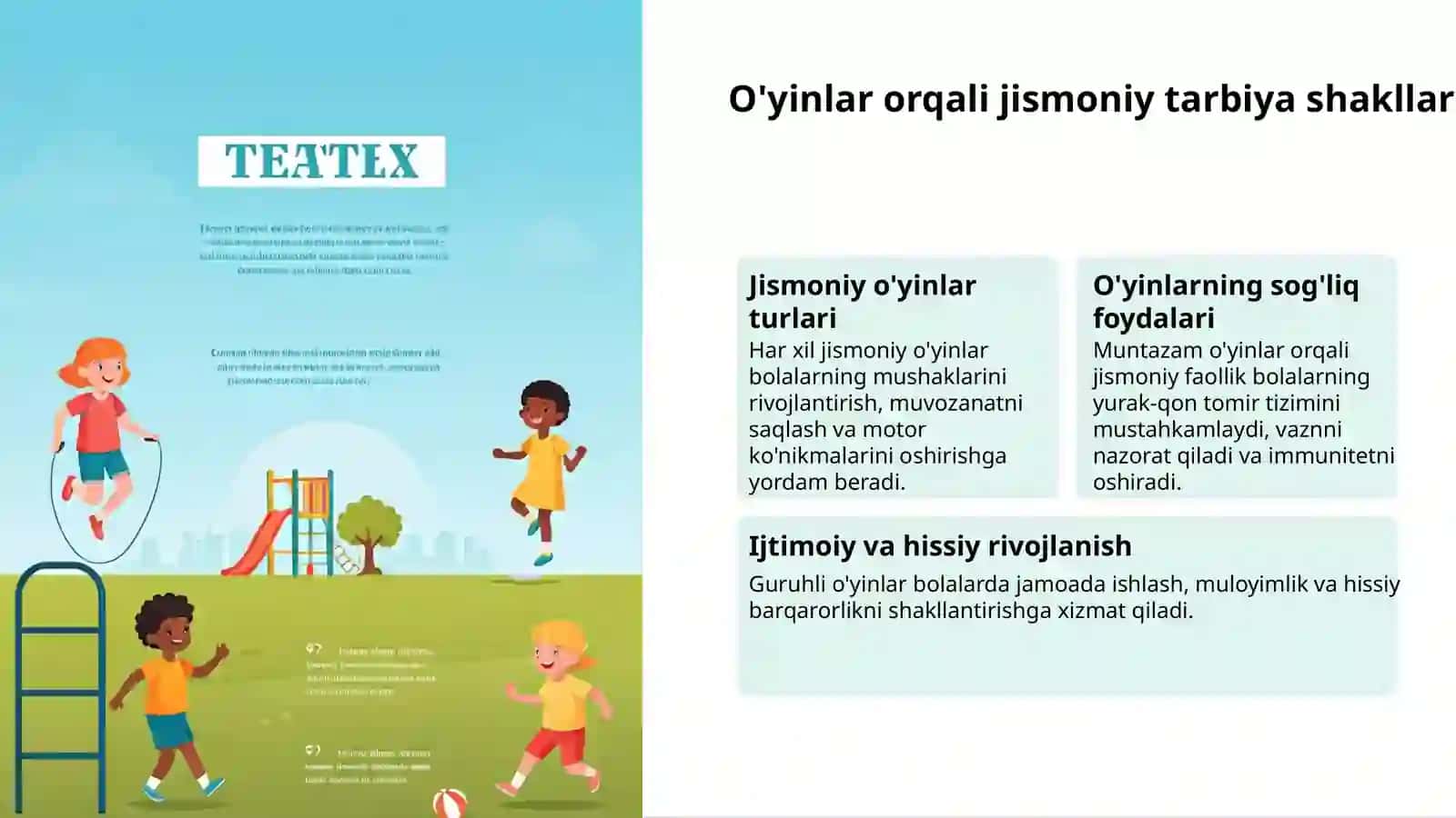 Kichkintoylar jismoniy tarbiyasi shakllari 3
