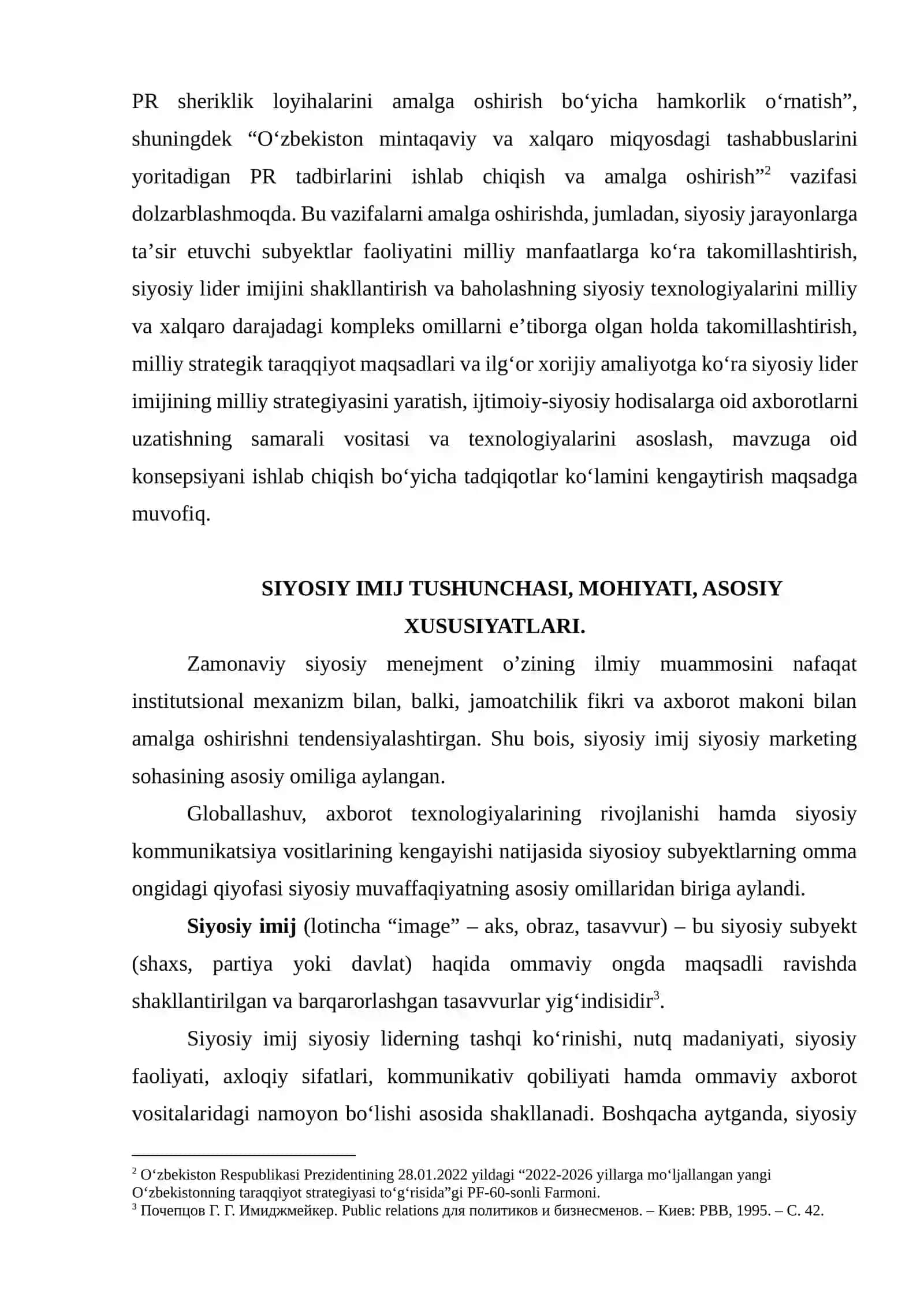SIYOSIY IMIJNI SHAKLLANTIRISH YO’LLARI 3