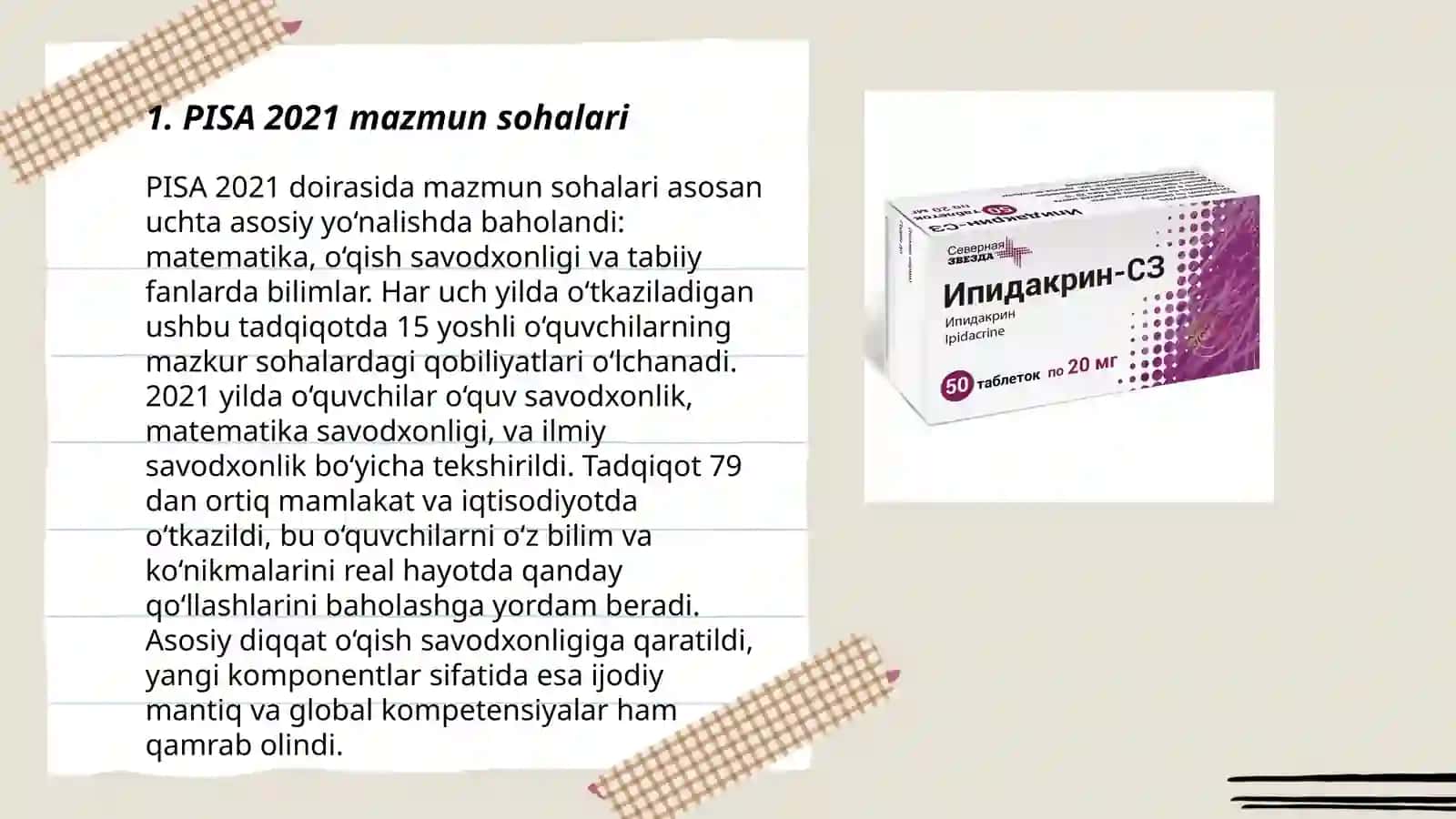 PISA 2021 mazmun sohalari 3
