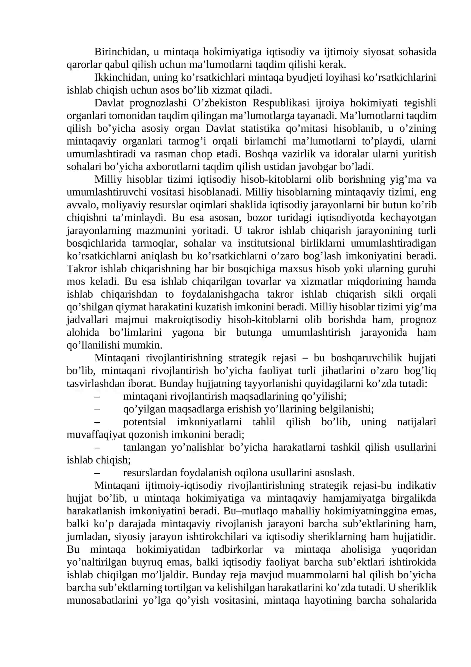 Mintaqalar taraqqiyotini prognozlash va ijtimoiy-iqtisodiy rivojlantirish strategiyalari 3
