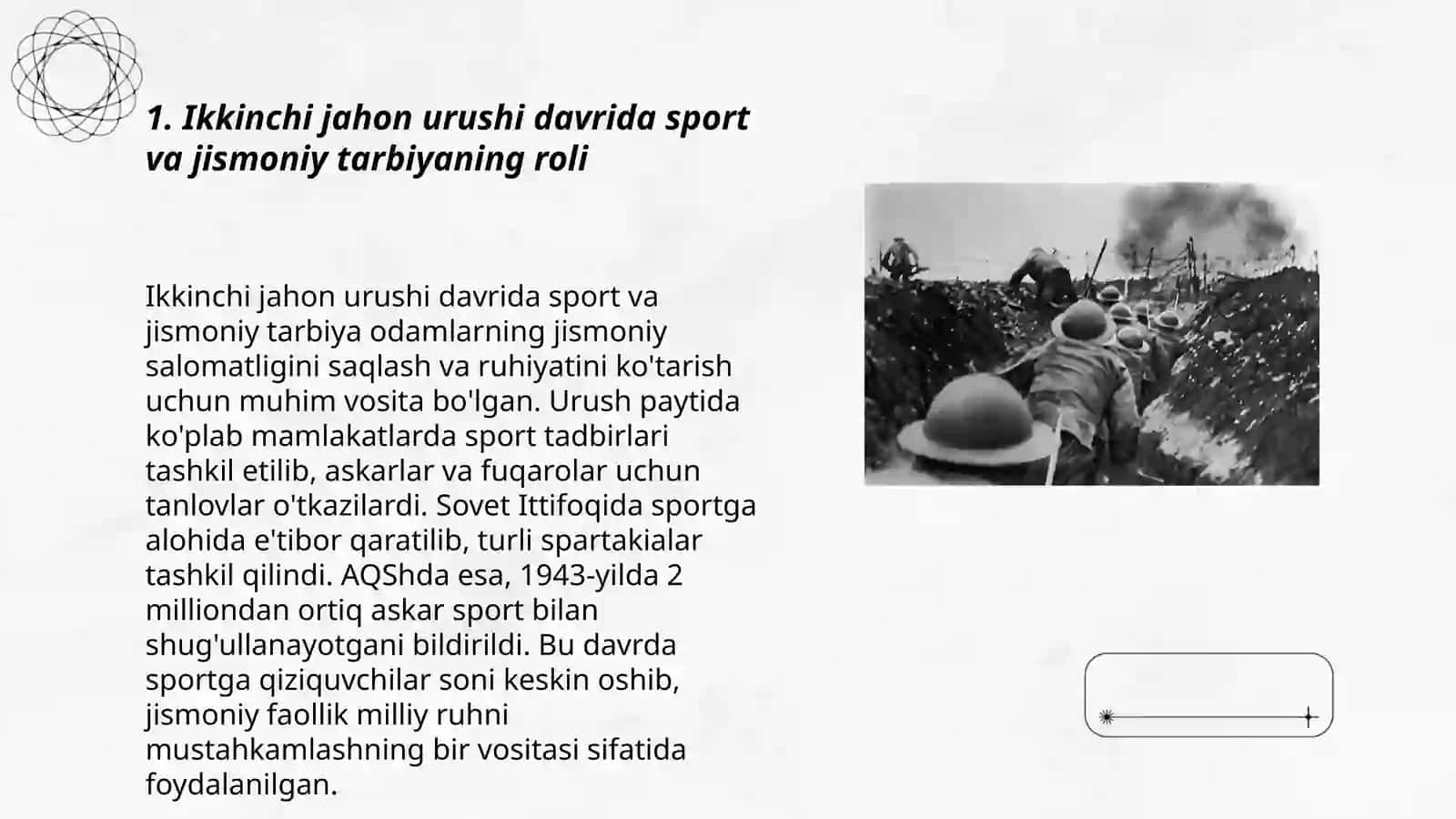 Ikkinchi jahon urushi yillarida front ortida jismoniy tarbiya ommaviy-sport ishlari 3