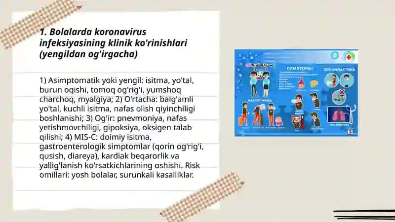 Bolalarda koronavirus infeksiyasining kechish xususiyatlari 3