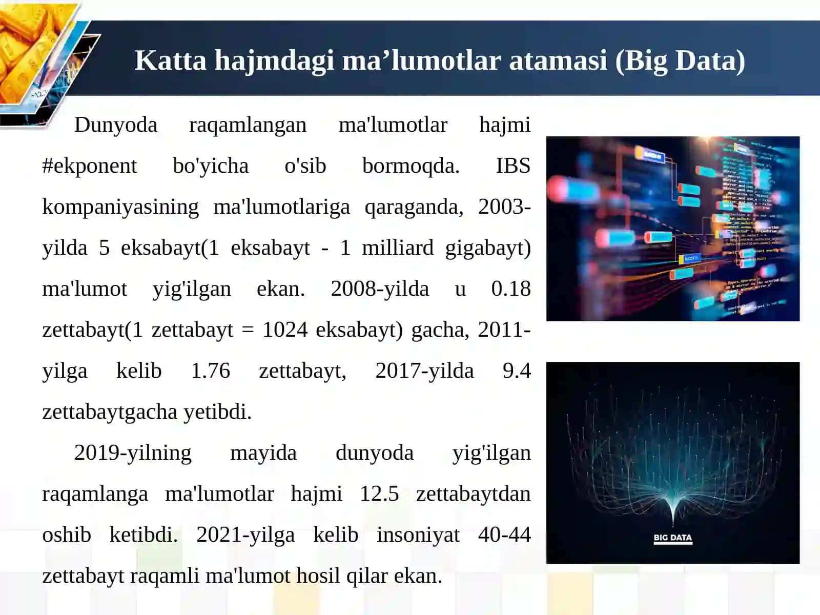 Ma`lumotlar bazasini klassifikatsiyalash.Ma`limotlarni fizik va mantiqiy tavsifi.Uch bosqichli arxitektura 3