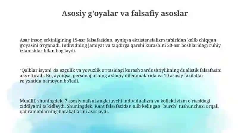 Ruhlarisyoni - falsafiy, fojeiy va qahramonlik dostoni 3