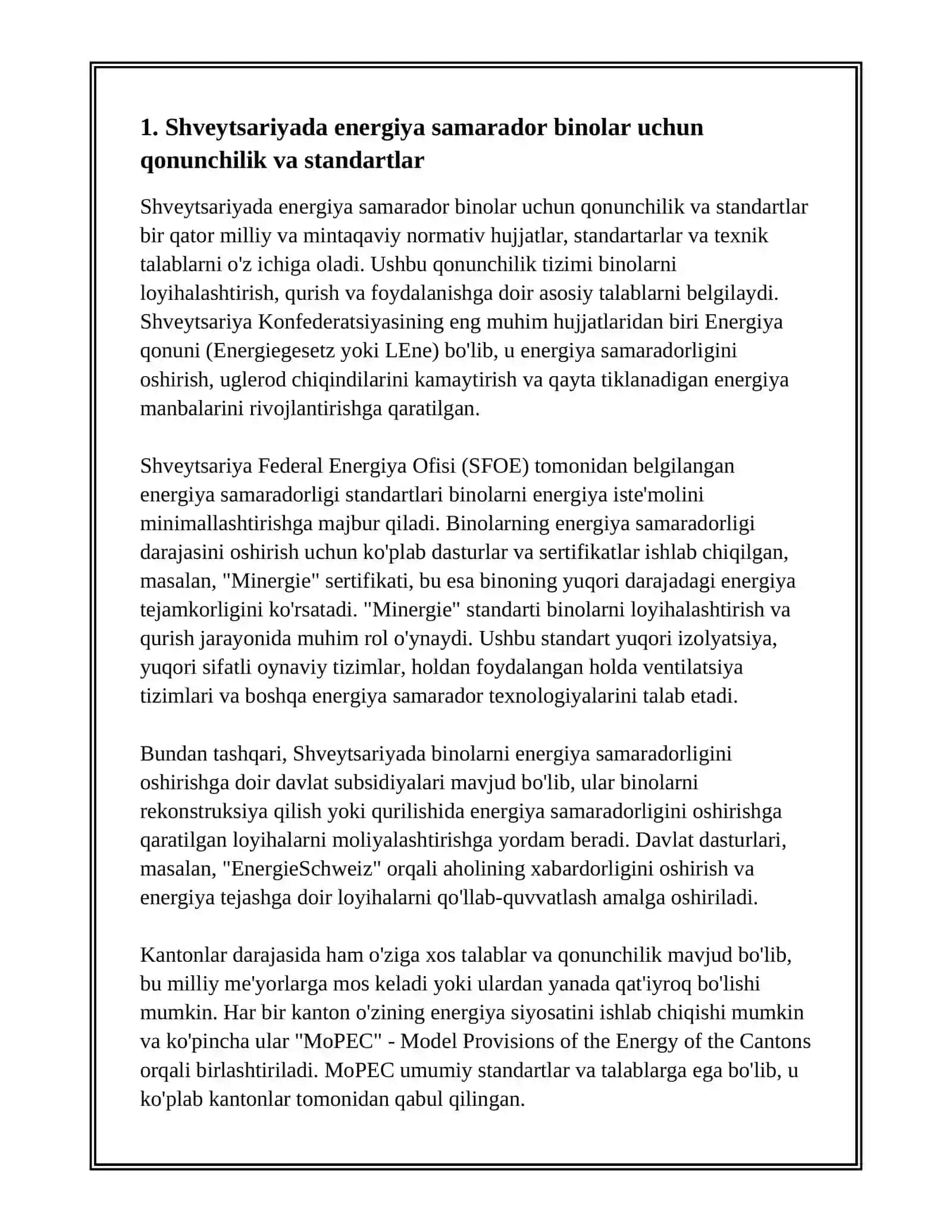 SHVEYTSARIYADA ENERGIYA SAMARADOR BINOLAR SIYOSATI 3