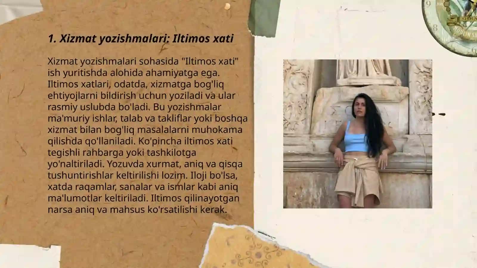 Xizmat yozishmalari:iltimos xati, kafolat xati, Xizmat yozishmalari:so’rov xati,tasdiq xati, farmoyish xati 3