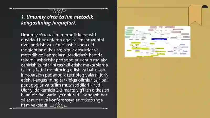 Umumiy o'rta ta'lim metodik kengash va pedagogik kengash huquq va vazifalari 3
