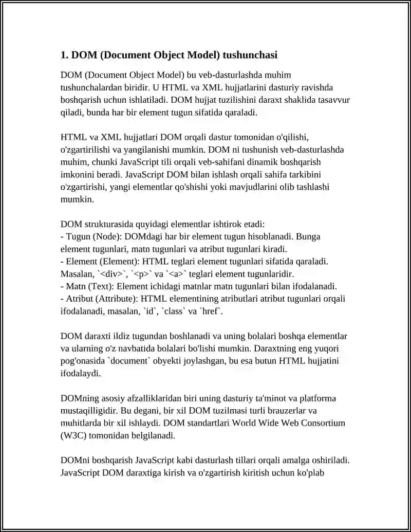 HTML ELEMENTLARINI O'ZGARTIRISH VA MANIPULYATSIYA QILISH 3