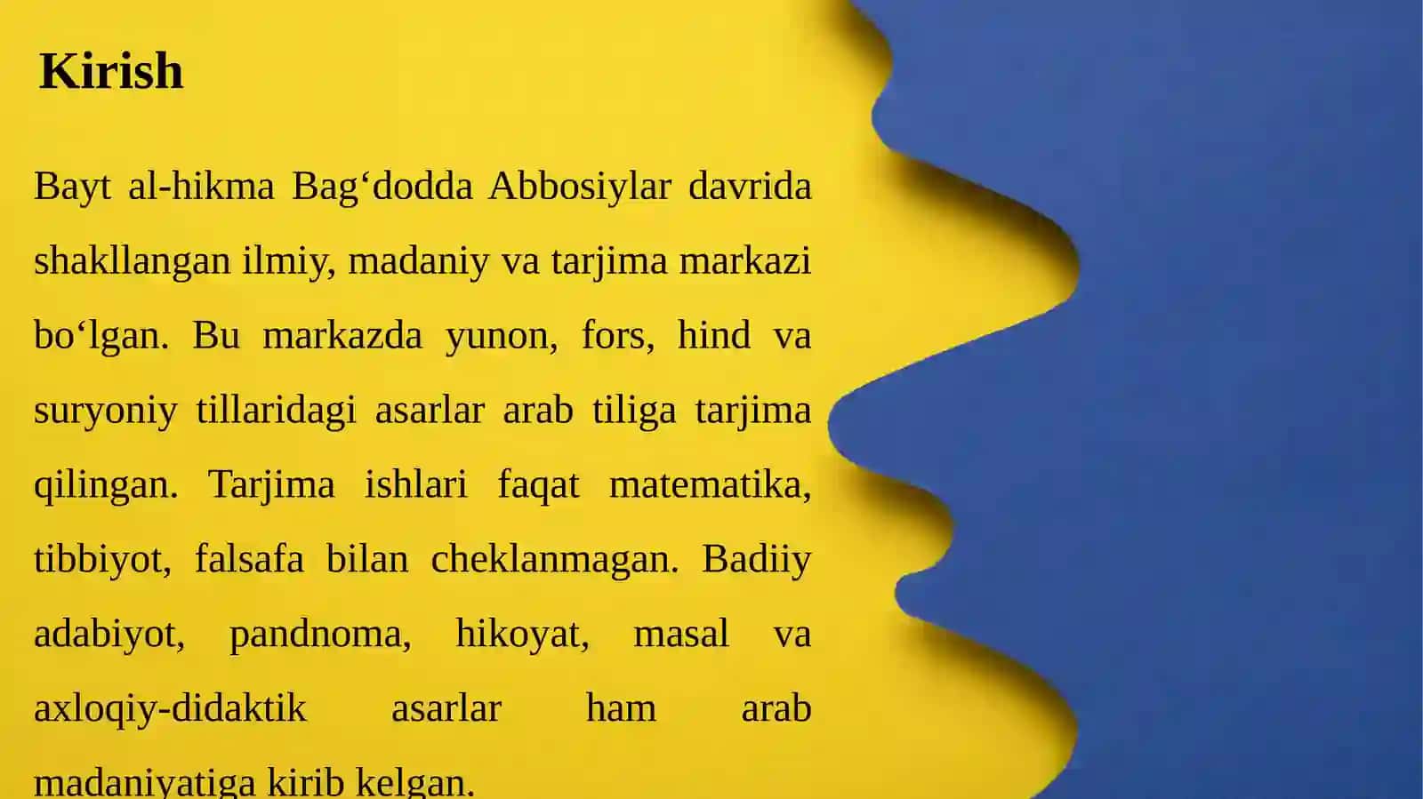 Bayt al-hikma arab tiliga tarjima qilingan badiiy adabiyotga oid asarlar 3