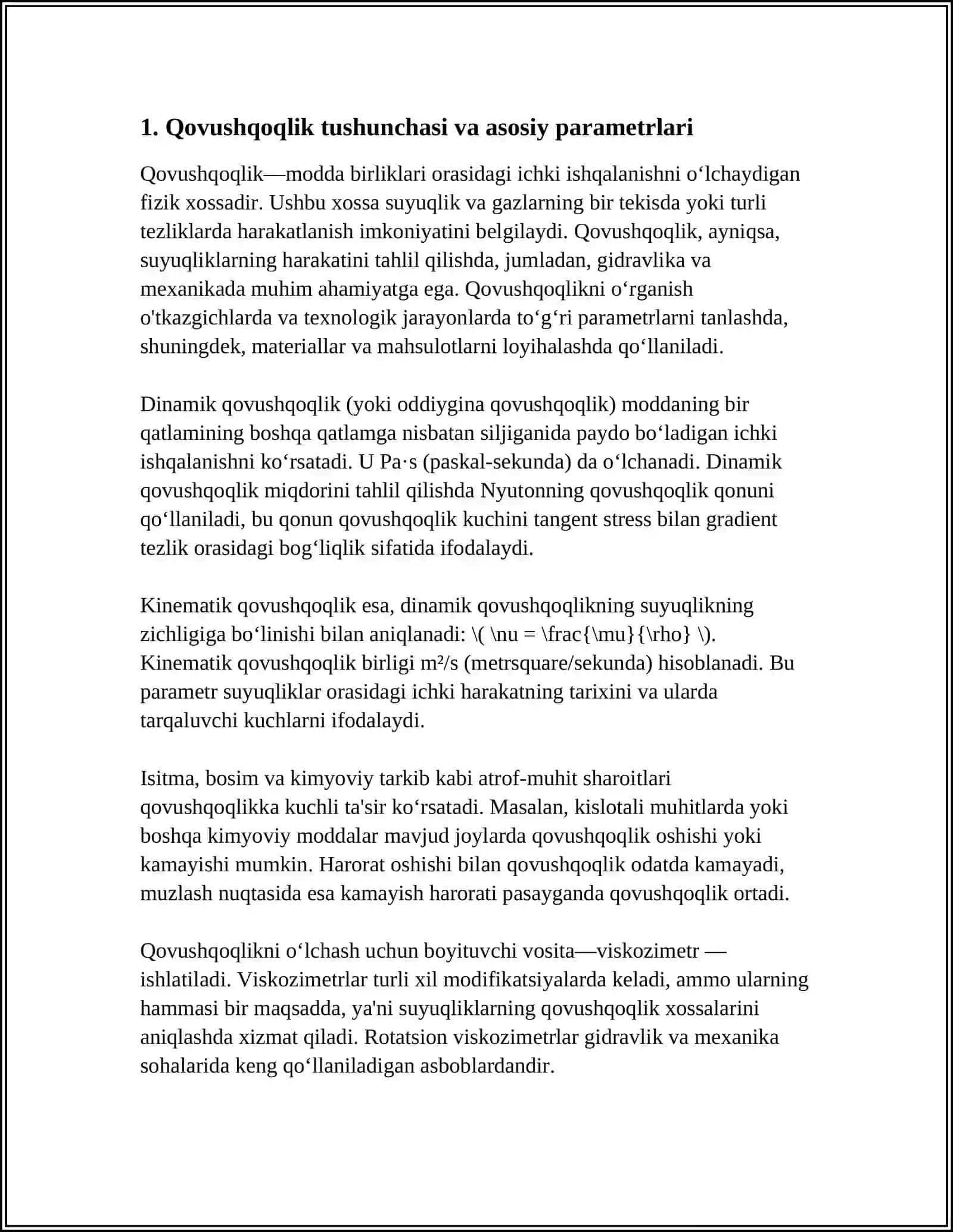 QOVUSHQOQLIK O‘LCHASH TIZIMLARI 3