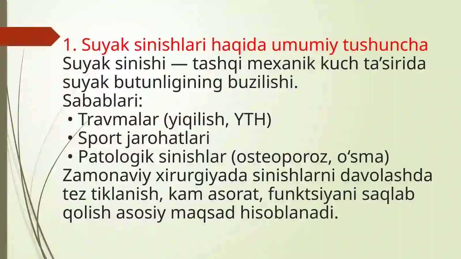 MAVZU.SUYAK SINISHLARIDA ZAMONAVIY DAVOLASH USULLARI 3