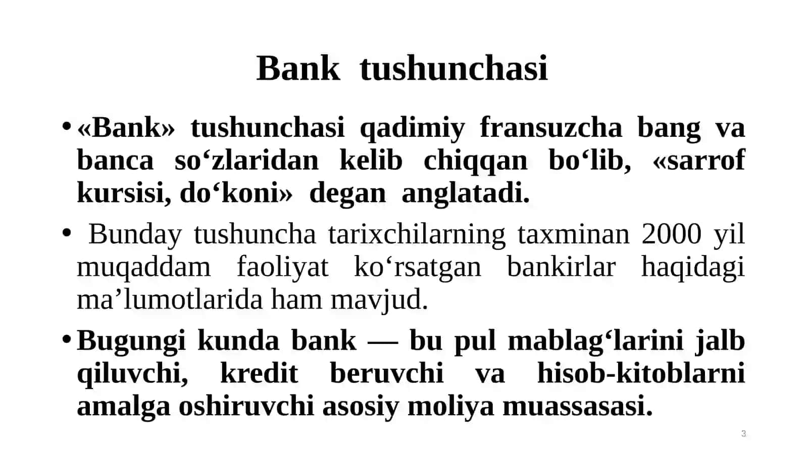 Banktizimi 3