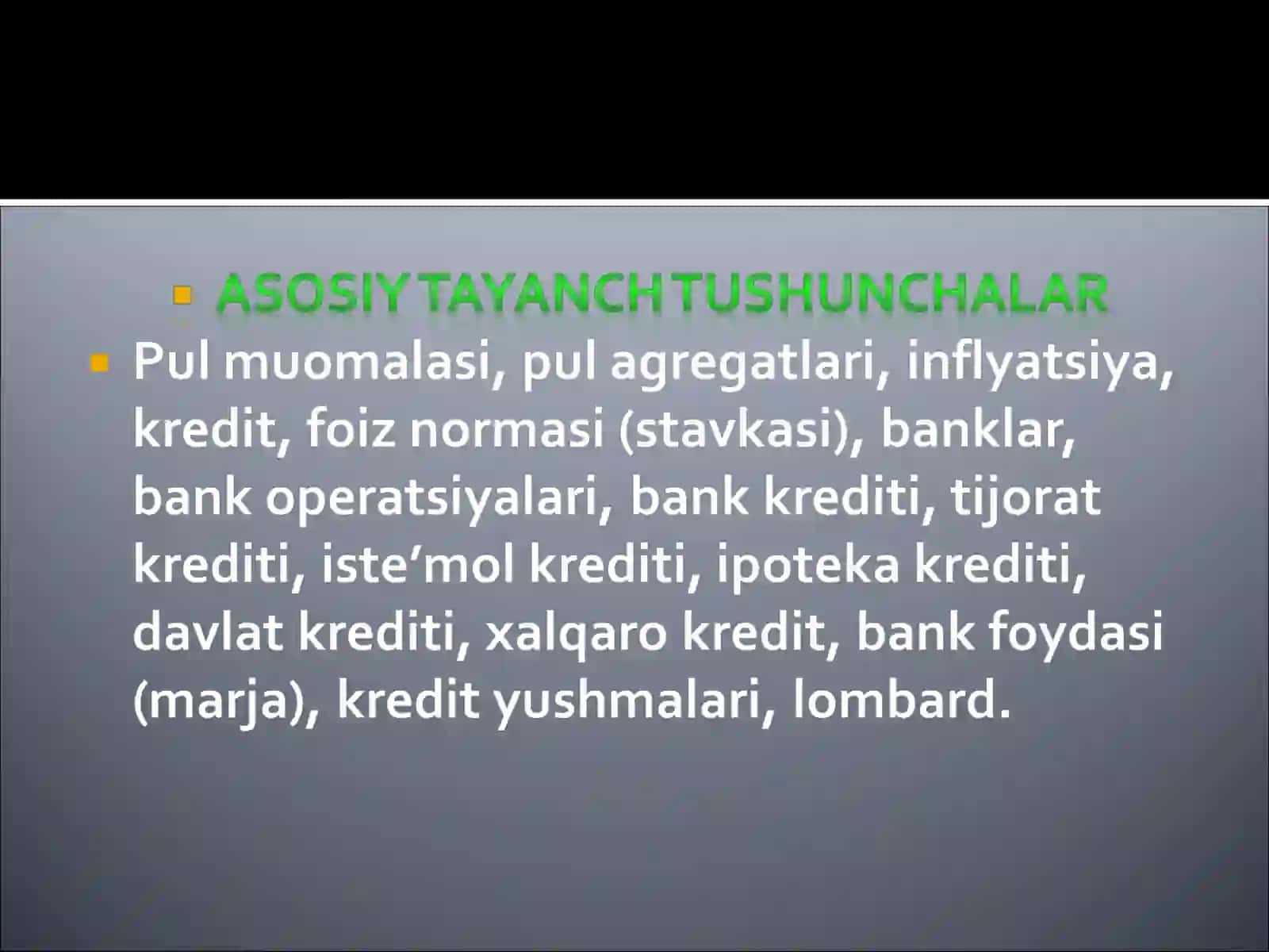 Pul moliyasi va uning amal qilish qonuniyatlari 3