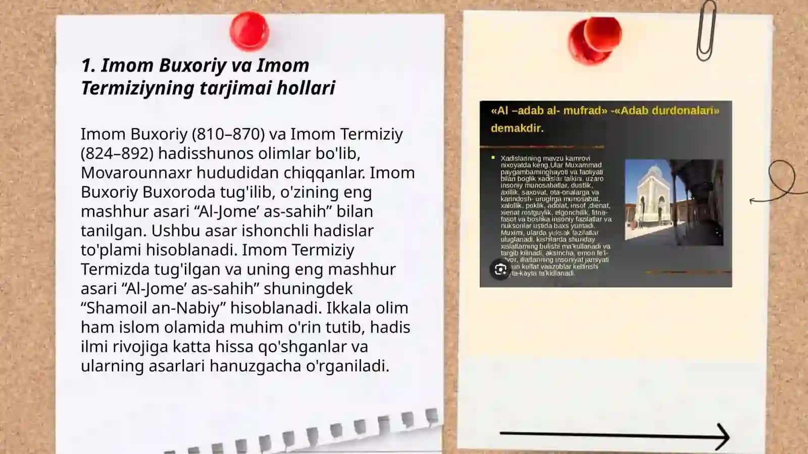 Imom Buxoriy va Imom Termiziyning hadis ilmiga qo‘shgan hissalarini qiyosiy tahlili 3
