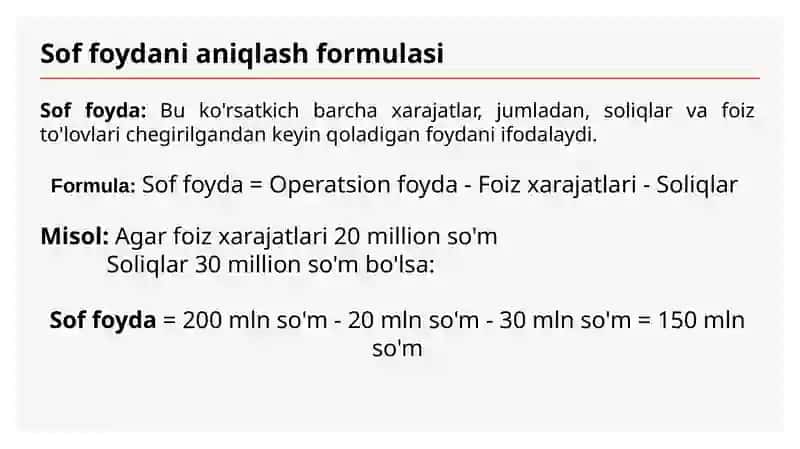 Iqtisodiy tahlil asosiy ko’rsatkichlari 3