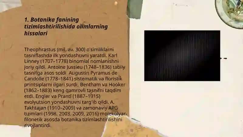 Botanika fanining rivojlanishida olimlarning qo‘shgan hissalarini yoritib berish 3
