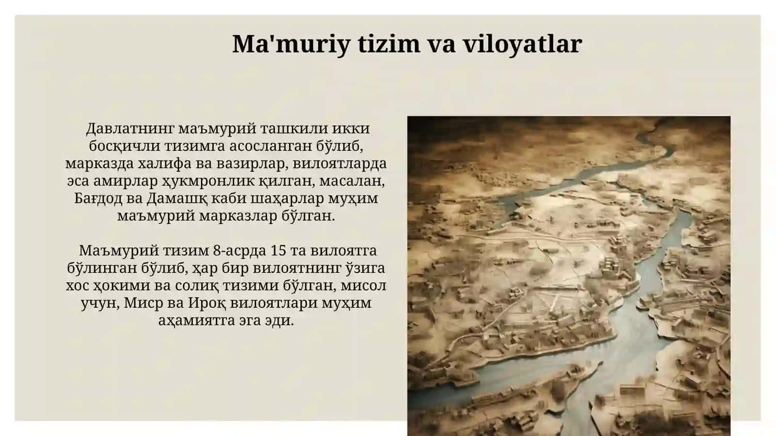 Arab xalifaligi tarixiy geografiyasi 3