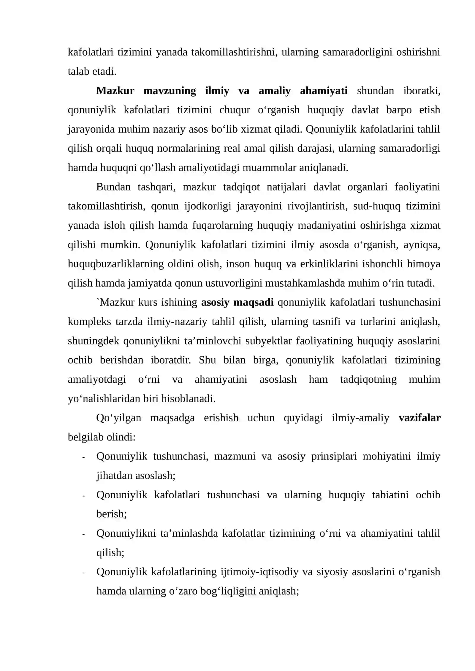 QONUNIYLIK KAFOLATLARI TUSHUNCHASI, TURLARI VA SUBYEKTLARI 3