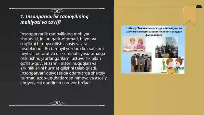 Insonparvarlik tamoyili 3