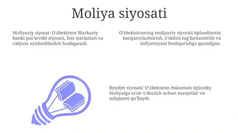O'zbekistonning moliyaviy siyosati 3