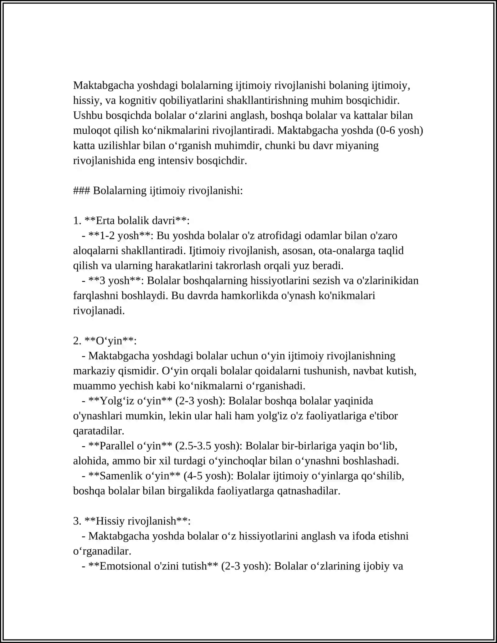 MAKTABGACHA YOSHDAGI BOLALAR BILAN OLIB BORILADIGON IJTIMOYI PEDAGUGIKA FOLIYATI 3