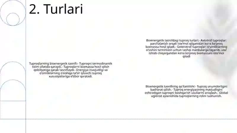 Tuproqning Bioenergetik Tasnifi 3