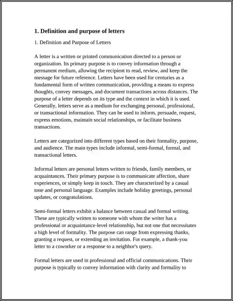 Letter Writing: General Rules, Types of Letters 3