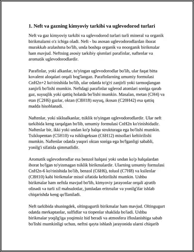 NEFT VA GAZNING FIZIK-XIMIK XUSUSIYATLARI 3