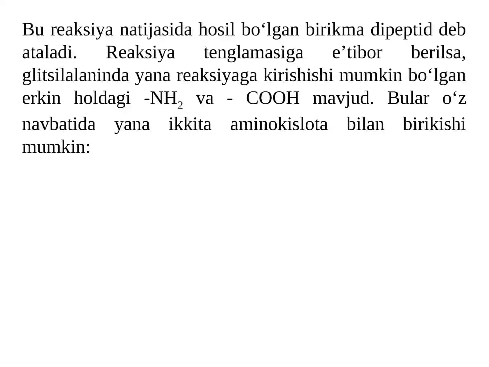 Peptidlar haqida tushunchalar va ularning fiziologik ahamiyati 3