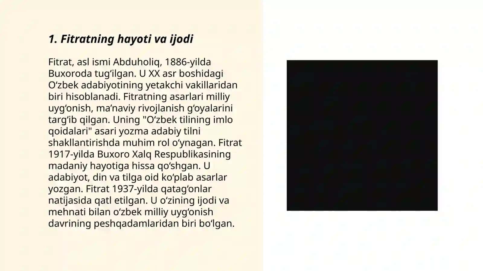 Fitratning "Raxbari najot" va "Baxtsiz odamlarning ikki toifasi"ga oid qarashlari 3